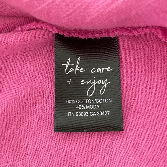 Nic+Zoe Square Neck Flutter Sleeve Tee in Freesia - Size M - Picture 8 of 9